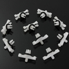 10xCar toit pluie gouttière moulures garnitures clips de fixation pour BMW E46