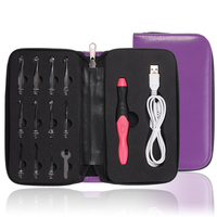 11 en 1 USB LED Kit de Crochet tricoté léger bricolage Kits doutils de tissage pull accessoires de couture bricolag