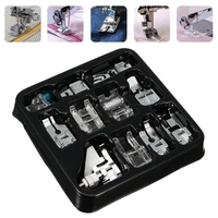 11 Pcs Pied De Pied De Machine À Coudre Domestique Set Artisanat Accessoires Partie Kit Outils