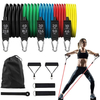 11 pièces / ensemble bandes de résistance au Latex 150lbs gymnastique à domicile exercice dentraînement à la corde