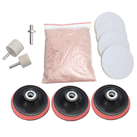 11 pièces 3 pouces Pad 230g oxyde de cérium Windscreedn Scratch Remover verre Kit de polissage