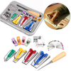 11 pièces ensemble bricolage maison patchwork manuel pull tube ruban maker kit liant outil pour couture artisanat