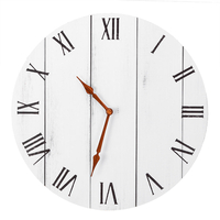 11 pouces bricolage horloge murale en bois diamètre 28cm salle ronde décor de bureau de bar à la maison