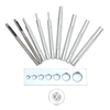 11 Set BRICOLAGE En Cuir Artisanat Ensembles Doutils Die Trou Punch Snap Rivet Setter Base Kit À Coudre Outils Acce