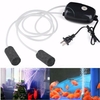 110- 220V Air Bubble Disk Stone Aerator Aquarium Tank Fish Pond Pump Hydroponic Oxygen Accessoires avec 2 Air Bubble Dis