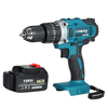 110-240V 198VF 20 + 3 Couple Perceuse électrique à percussion sans fil Foret plat Hammer Tournevis 3 en 1