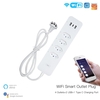 110-240V Tuya Smart Wifi Brésil Prise Standard 4 Prises + 2 Ports de Charge USB + 1 Type-C App Télécommande Fonctionne a