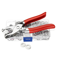 110 Set de boutons de pression en métal Bouton à coudre Vêtements Vêtements Boutons-pression + Pinces Outils Attaches Bo