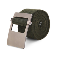 110cm hommes ceinture de toile tête en alliage armure épaisse pantalons bande de boucle bande
