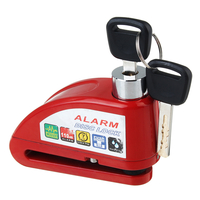 110DB moto serrure alarme disque roue frein poche serrure alarme Kit vélo Scooter sécurité antivol 2 clés