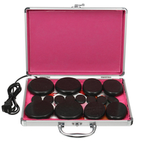 110V-220V chauffage électrique boîte chauffe appareil de chauffage salon spa beauté 16pcs masseur pierres chaudes kit