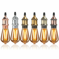 110V-220V E26/E27 Ampoule Adaptateur Cuivre Lumière Vintage Support Rétro Lampe Douille pour E27 Ampoule