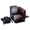 110V-230V Bricolage Micro Banc Ponceuse Ceinture Machine Électrique Mini Polisseuse Ponçage W / 7 Vitesse Adaptateur Rég