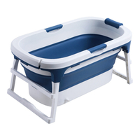 111 * 63 * 55cm grande baignoire pliante profonde adultes baignoire enfants baignoire avec couvercle