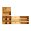 1:12 armoire en bois darmoire de meubles daccessoires de Chambre de poupée avec 4 sections