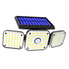 112LED / 138LED / 132COB Le capteur de mouvement solaire allume la lampe murale de sécurité Projecteur 3 têtes