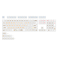 114 touches Thème chat Key Cap Set PBT Sublimation Cherry Profile pour clavier mécanique
