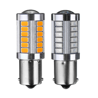 1156 BA15S 33SMD LED Feux de recul de freins de voiture ampoule de clignotant DC12V 5W 660LM rouge / orange