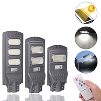 117/234/351 LED Lampe dextérieur solaire Wall Street Light PIR Motion Sensor avec télécommande