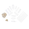 118 pièces bricolage cristal colle résine Silicone bijoux moules projet cadeau pendentif décoration moule outils ensembl