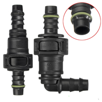 11.8mm SAE 3/8 pouce 10mm Nylon Raccord de durite de carburant à déconnexion rapide Connecteur de tuyau de déconnexion d