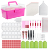 119pcs diamant peinture outil kit costume kit broderie à la main accessoire de point de croix