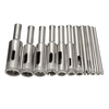 11Pcs 3-14mm Diamond Coated Core Hole Saw Outils de forage pour carreaux Verre de marbre