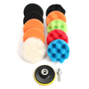 11pcs 3/5/6/7 pouces tampons de polissage de tampon de gaufre ensemble pour polisseur de voiture