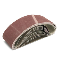 11pcs 75mm x 533mm 180/240/320/800 Grain Ceintures abrasives outils abrasifs