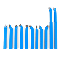 11pcs 8/10/12 mm ensemble doutils de tour de carbure de coupe tournant les bits CNC ennuyeux