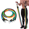 11PCS Bandes de résistance multifonctionnelles Set Home Fitness Stretch Training Yoga Corde de traction élastique