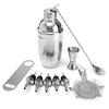 11pcs mélangeur en acier inoxydable cocktail shaker martini spiritueux muddler verseur crépine set barman
