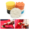 11pcs outil de polissage voiture éponge 4inch set fartage lustrage kit de nettoyage de tampon de lavage