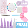 11pcs Paper Quilling Board Mold Crimper Comb Ruler Pins Outils Set DIY Craft Kit