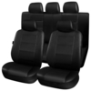 11pcs voiture avant siège arrière housse protège-tête protecteur ensemble PU cuir serrure uinversal