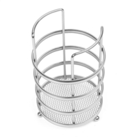 11X17cm Vaisselle ronde et porte-baguettes Panier de rangement doutils en métal