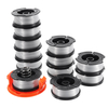 12 + 2 Trimmer Line 30ft Remplacement String Trimmer Spool Cap Cover Spring For Black and Decker String Trimmers