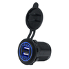 12 / 24V double prise de chargeur USB adaptateur 5V 4.2A prise de courant pour bateau de moto moto camion ATV