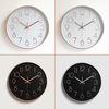 12 moderne or noir blanc blanc horloge murale silencieuse suspendus décoration de bureau à domicile