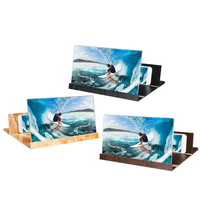 12 "Bois Pliable 3D HD Téléphone Loupe Décran Vidéo Amplificateur Pour Téléphone Intelligent iPhone XS Max Samsung