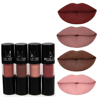 12 couleurs nude velours mat brillant à lèvres maquillage pour les lèvres beauté étanche longue durée