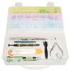 12 dans 1 boîte multi doutils de fonction matérielle dalliage avec la boîte de stockage 20x153x53mm de pièces