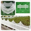 12 décorations de bordure de bordure dherbe de pelouse en plastique flexible blanc