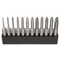12 embouts de tournevis cruciforme magnétiques en acier allié S2 pour tournevis électrique