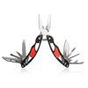 12 en 1 acier inoxydable multifonctionnel pliant pliant poche outil de survie couteau de tournevis