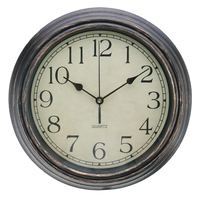 12 "horloge murale cuisine rustique vintage à la maison en bois rustique moderne quartz silencieux