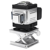 12 lignes 360 ° croix verticale horizontale 3D lumière verte niveau laser mesure auto-nivelante faisceau laser super pui