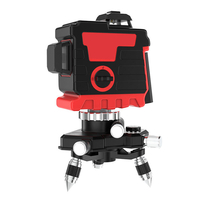 12 lignes 360 croix verticale horizontale lumière verte niveau laser 3D mesure auto-nivelante faisceau laser super puiss