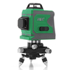 12 lignes 635nm 3D lumière verte niveau laser niveau automatique auto nivellement 360 ° croix de mesure rotative