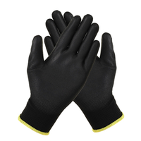 12 paires Nylon protecteurs enduits de paume en PU gants de travail moto antistatique remplacer S / M / L